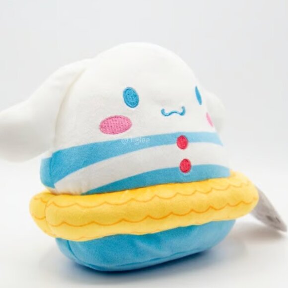 7" Cinnamoroll In Swim Suit Summer Hello Kitty & Friends Sanrio Squishmallows - Picture 2 of 4